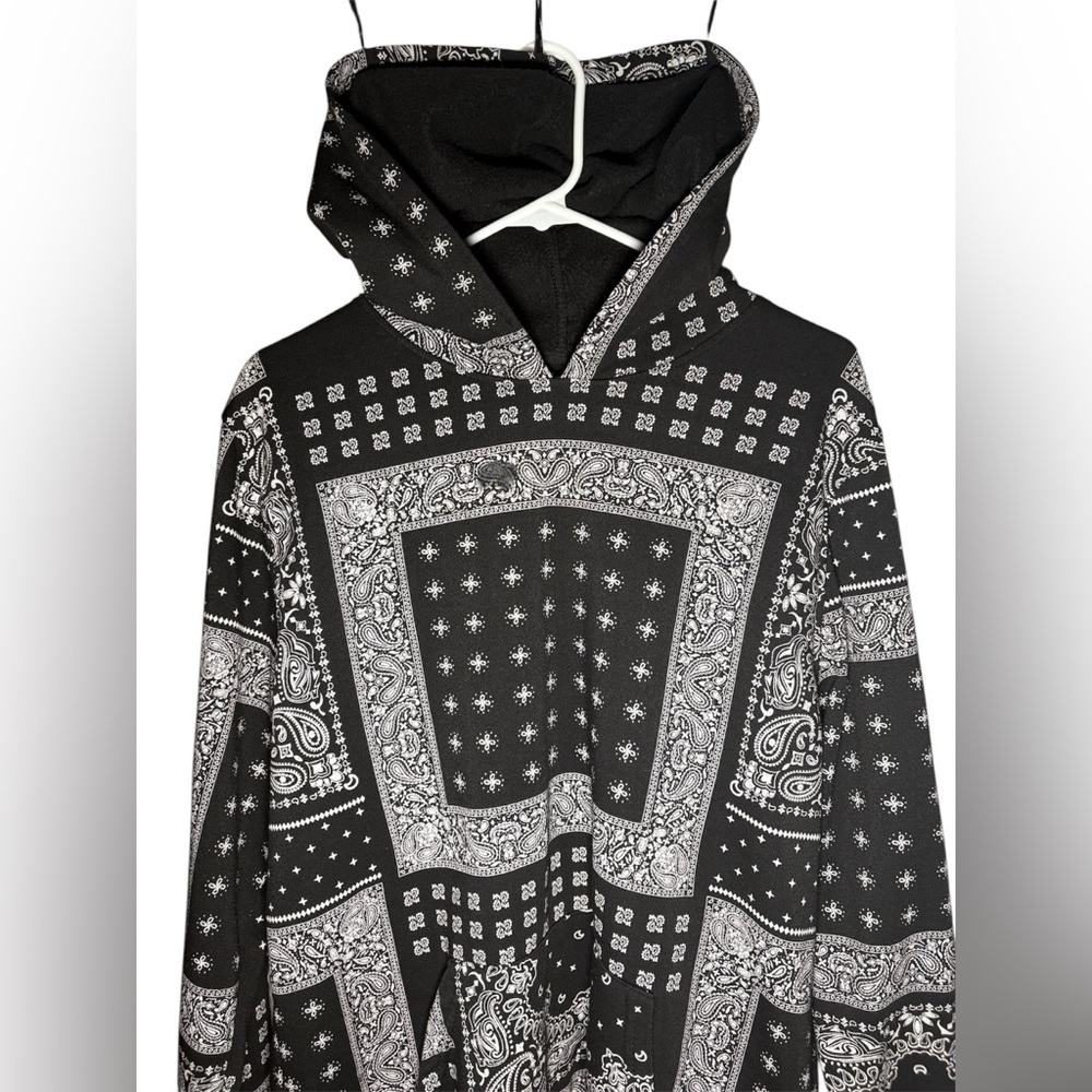 Black and white patterned hoodie